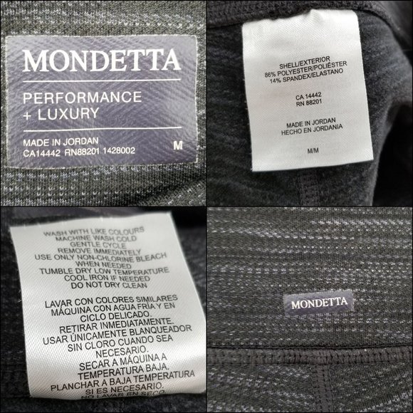 Mondetta Leggings Womens Grey Black Pull On Stretch Pants Size M - Picture 5 of 8
